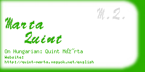 marta quint business card